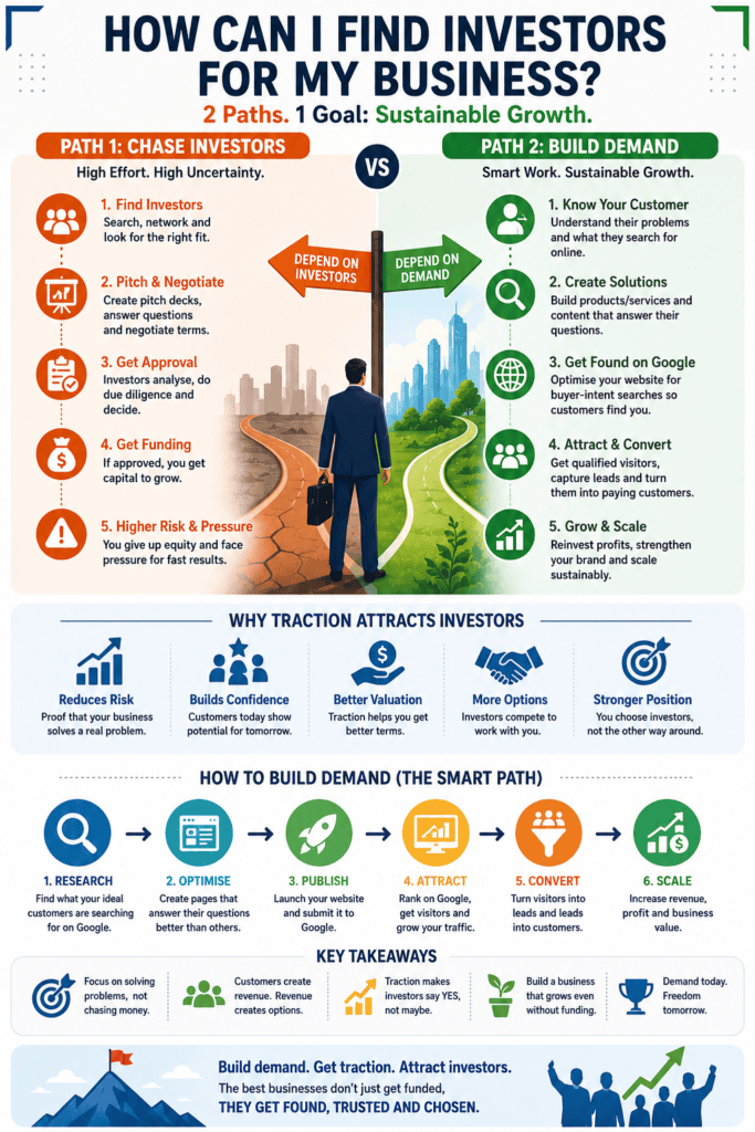how can i find investors for my business