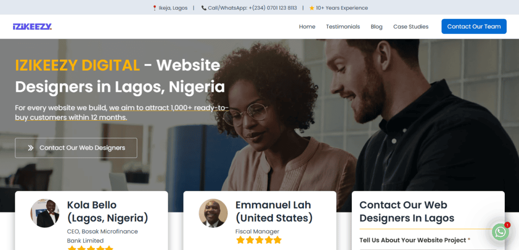 Web Designers in Ikeja Lagos Nigeria - Izikeezy Digital